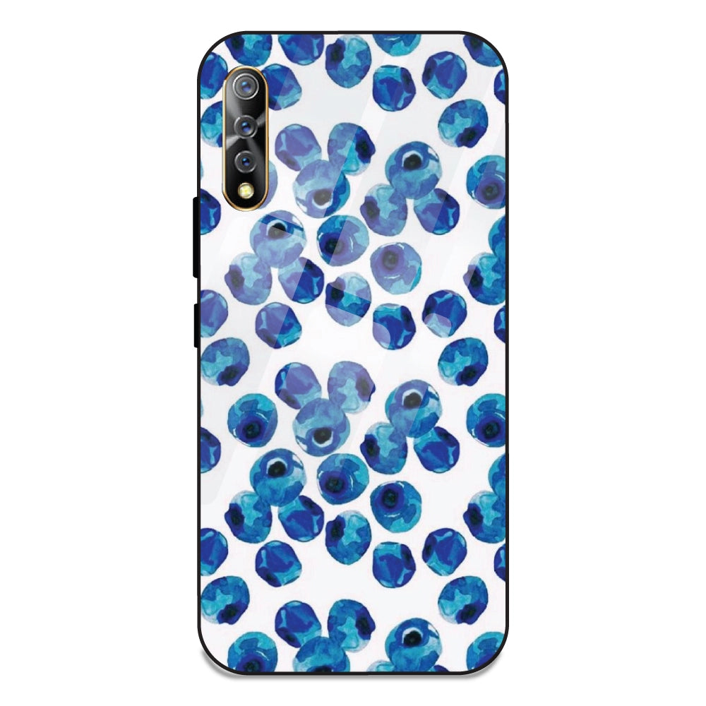 Blueberries - Glass Case For Vivo Z1X