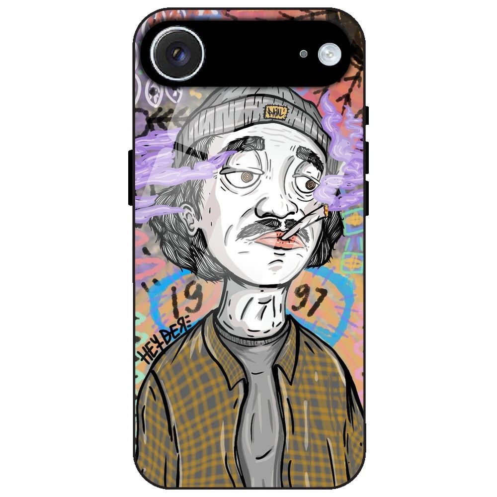 A Smoking Portrait - Glass Case for Apple iPhone Air