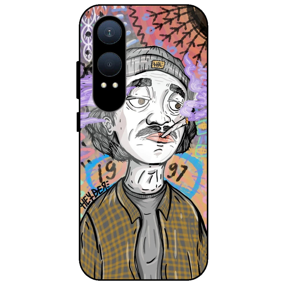 A Smoking Portrait - Glass Case for OnePlus Nord CE 4 Lite