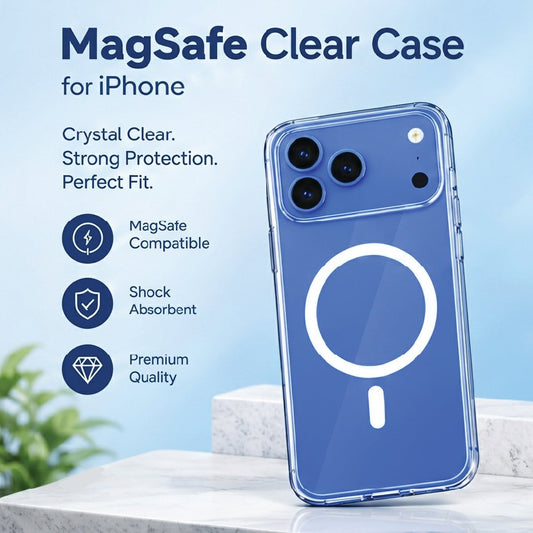 MagSafe clear case: crystal clear, strong protection, perfect fit