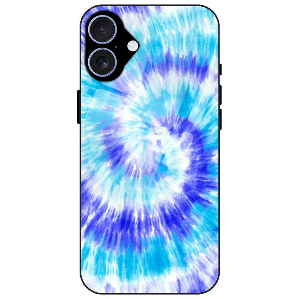 Aqua Tie Dye - Glass Case for Apple iPhone 17