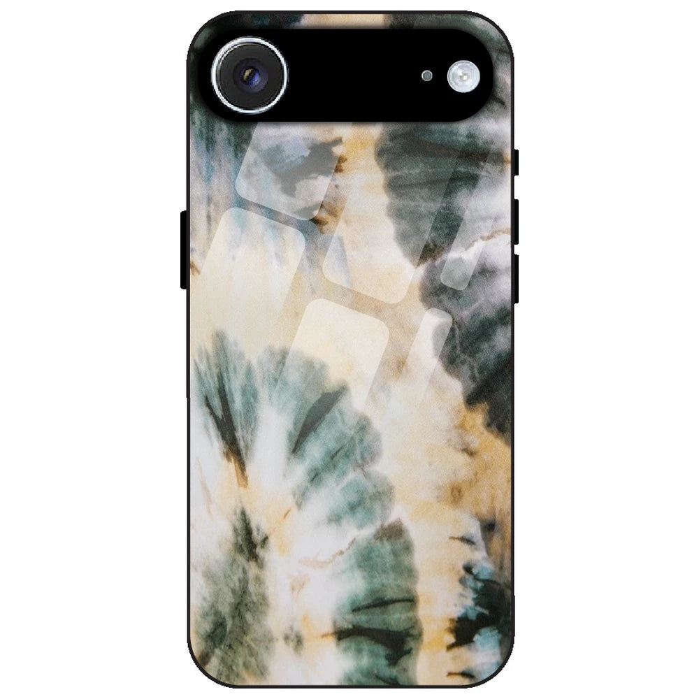 Black And Gold Tie Dye - Glass Case for Apple iPhone Air