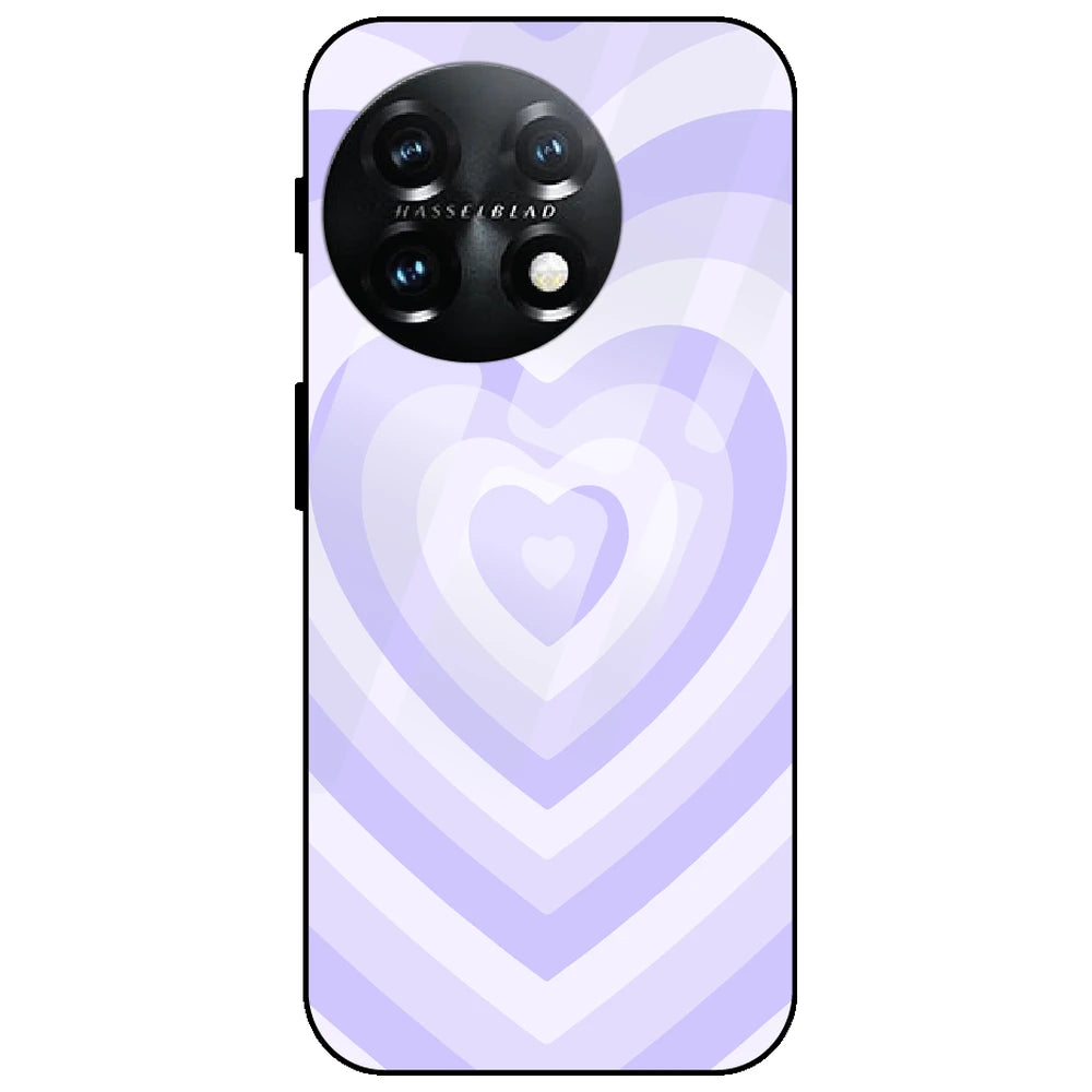 Blue Hearts - Glass Case for OnePlus 11