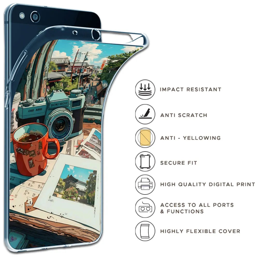 Vintage Camera Travel Vibes - Printed Silicone Case For Apple iPhone Infographic