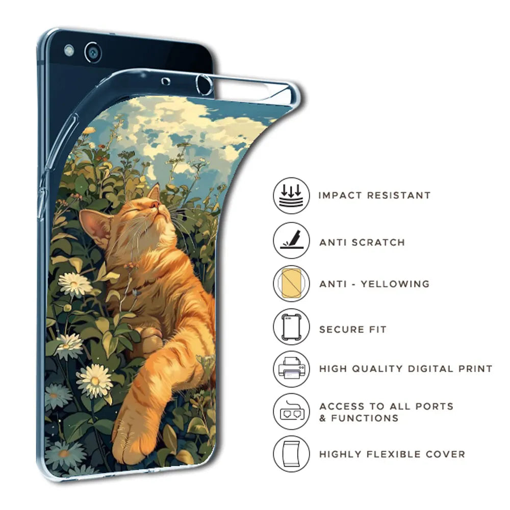 Garfield Sleeping - Printed Silicone Case For Apple iPhone Infographic