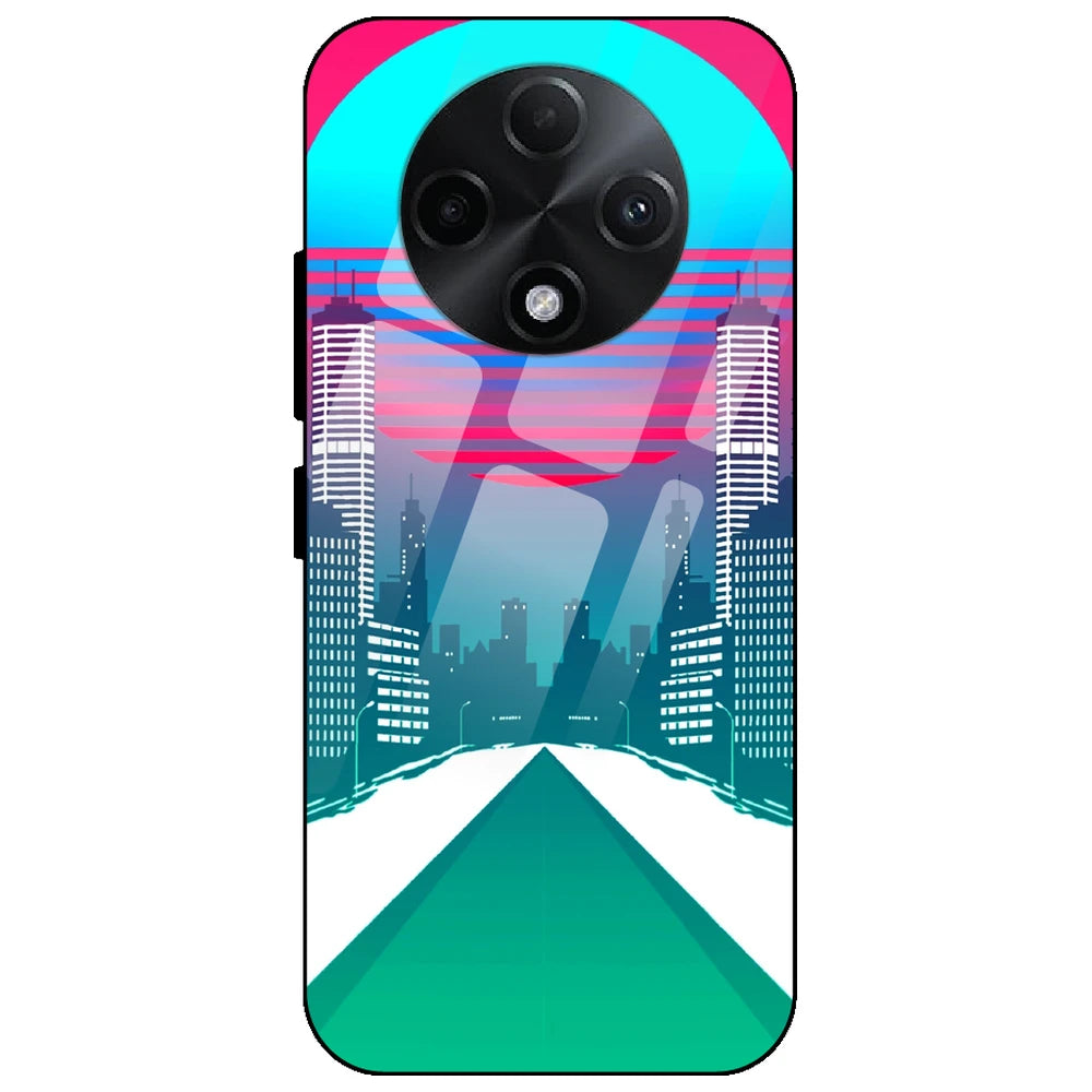 Citylight Synthwave - Glass Case for Oppo F27