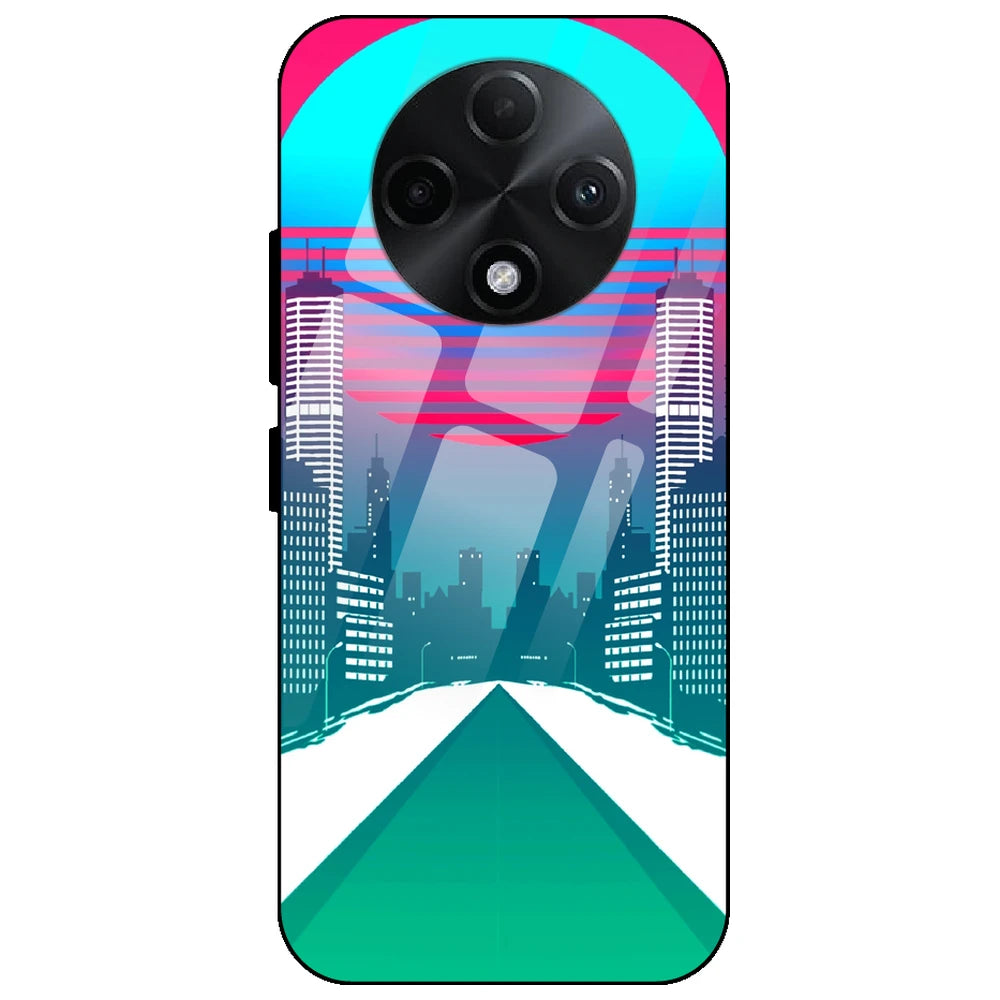 Citylight Synthwave - Glass Case for Oppo F27 Pro
