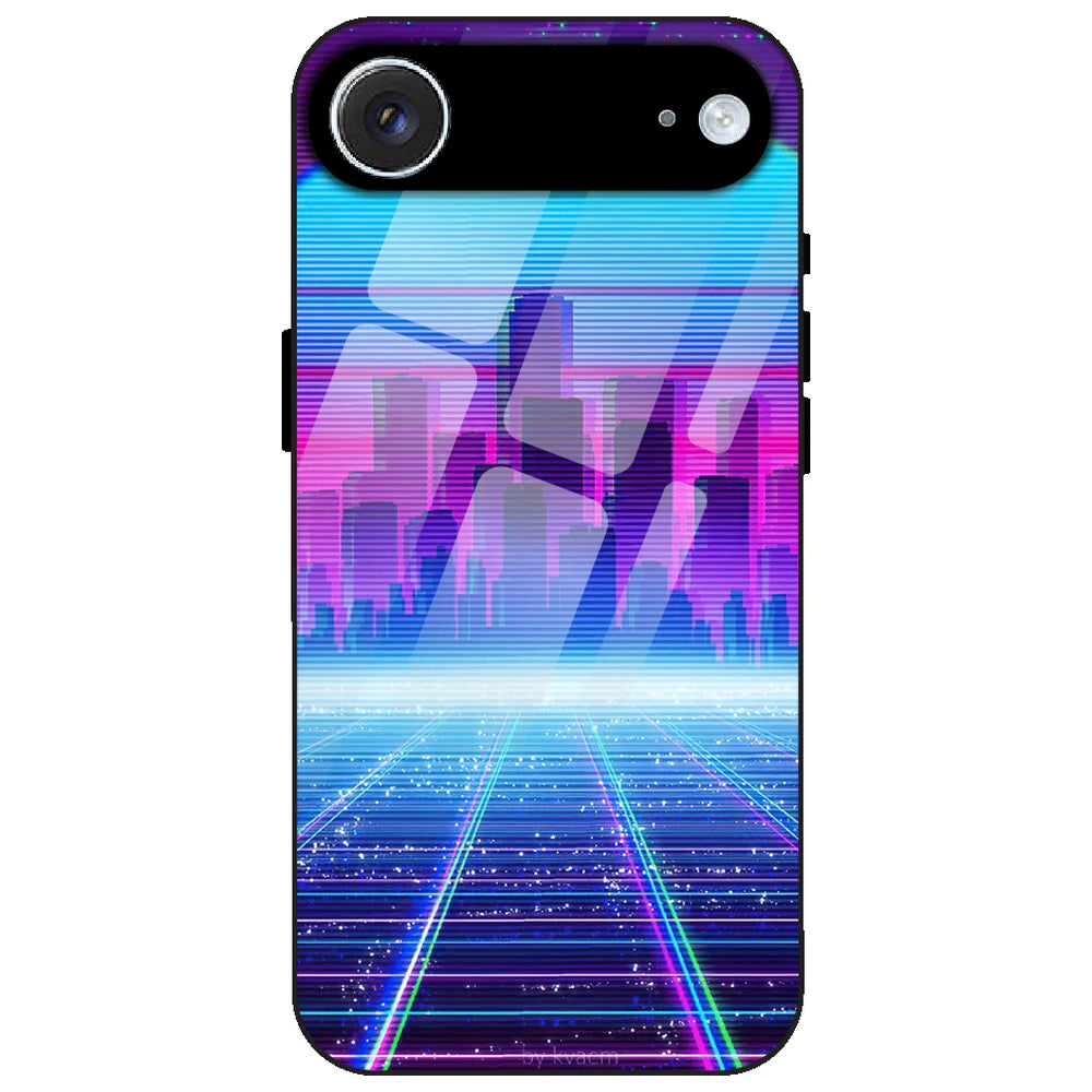Cityscape Synthwave - Glass Case for Apple iPhone Air