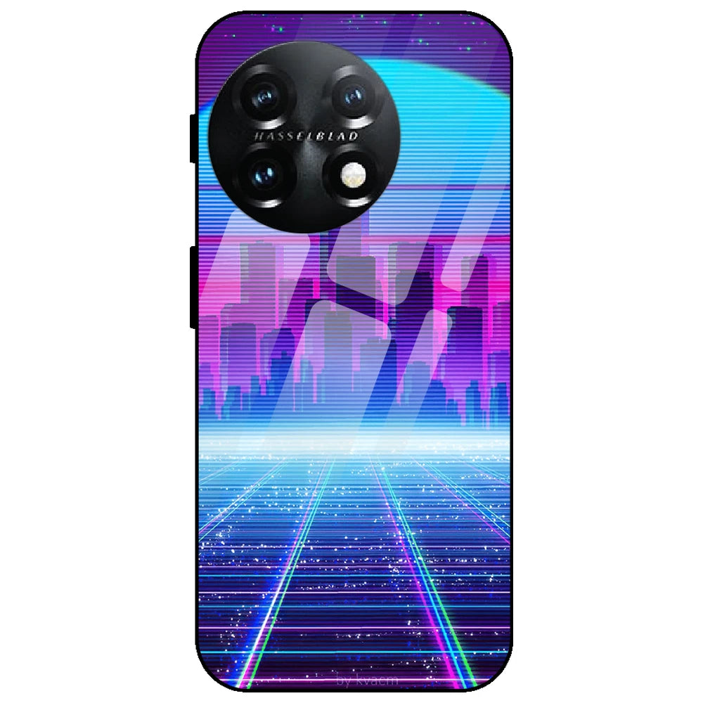 Cityscape Synthwave - Glass Case for OnePlus 11