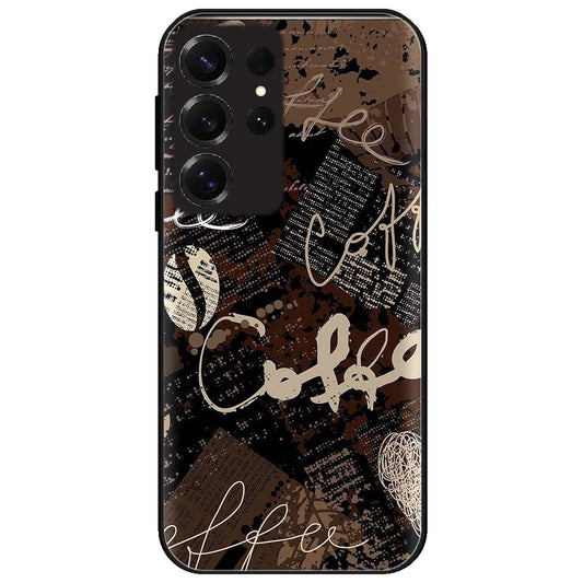 Coffee - Glossy Metal Silicone Case for Samsung Galaxy S25 Ultra