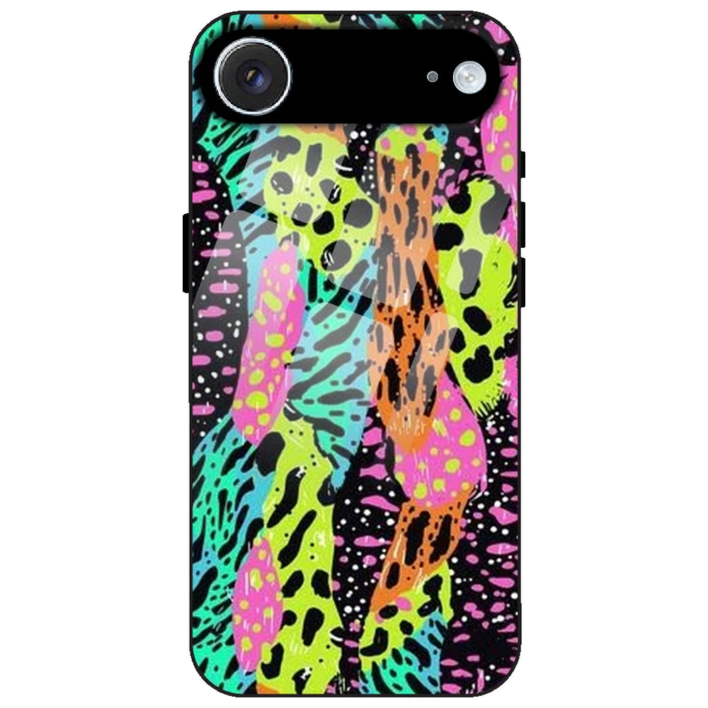Colorful Artistic Paint Splash - Glass Case for Apple iPhone Air