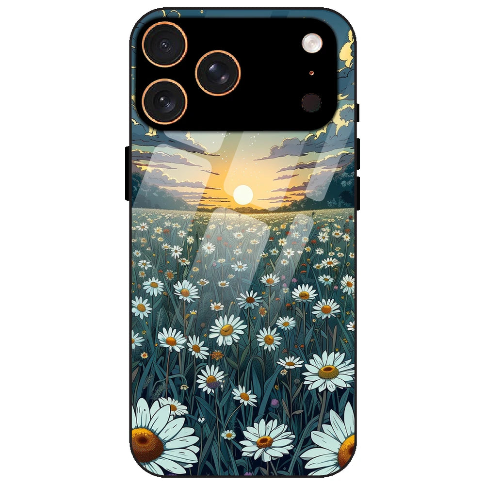 Daisy Sunset - Glass Case for Apple iPhone 17 Pro
