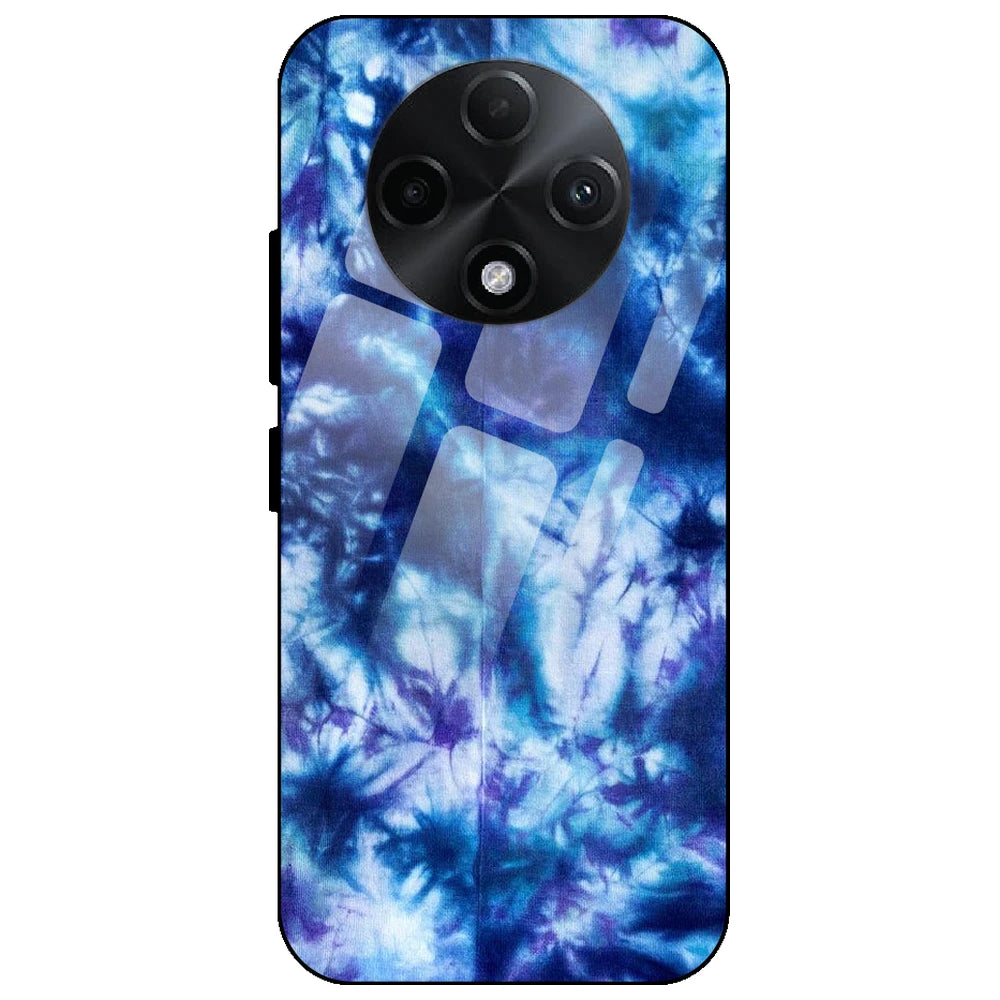 Dark Blue Tie Dye - Glass Case for Oppo F27