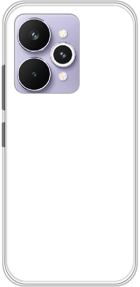 Realme 15 back cover mockup - customisable soft silicone case