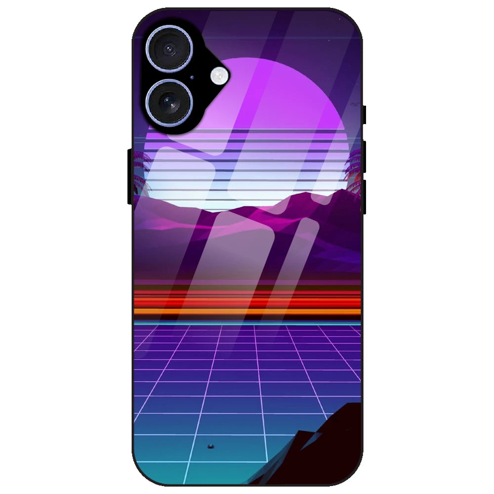 Electrofloor Synthwave - Glass Case for Apple iPhone 17