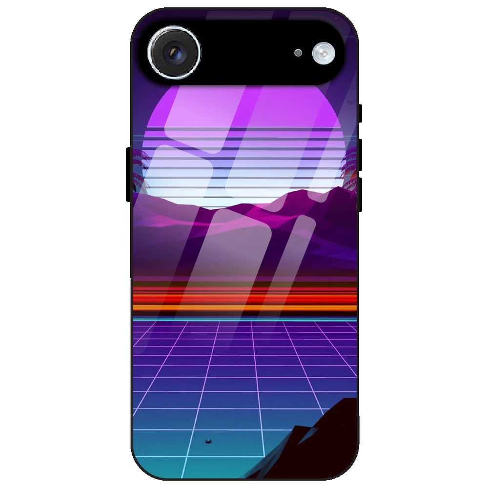 Electrofloor Synthwave - Glass Case for Apple iPhone Air