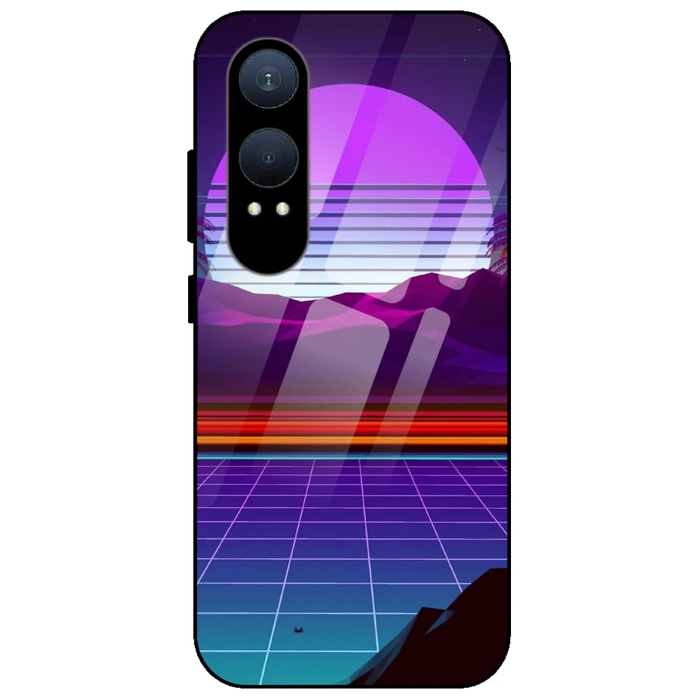 Electrofloor Synthwave - Glass Case for OnePlus Nord CE 4 Lite