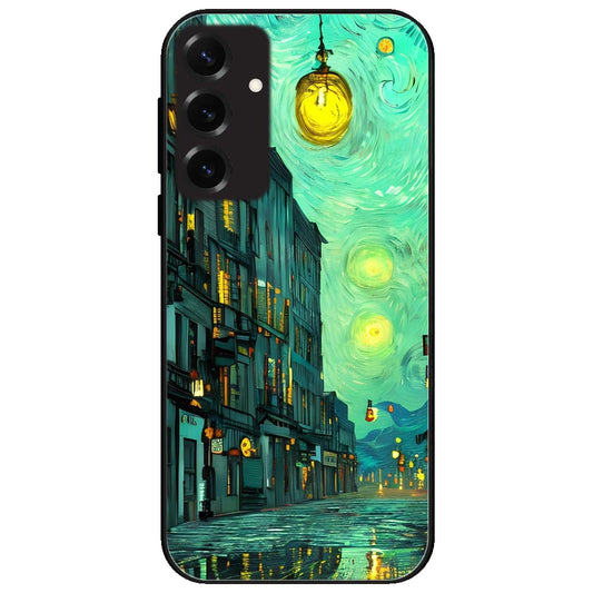 European Art - Glossy Metal Silicone Case for Samsung Galaxy S25 Plus