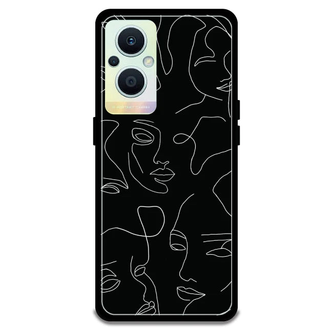 Two Faced - Armor Case For Oppo Models Oppo F21 Pro 5G