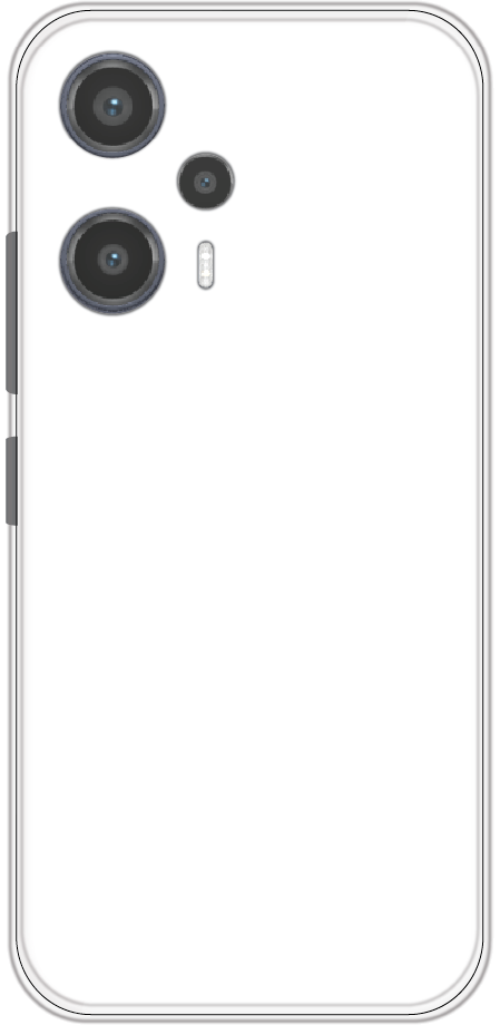 Poco F5 back cover mockup - customisable soft silicone case
