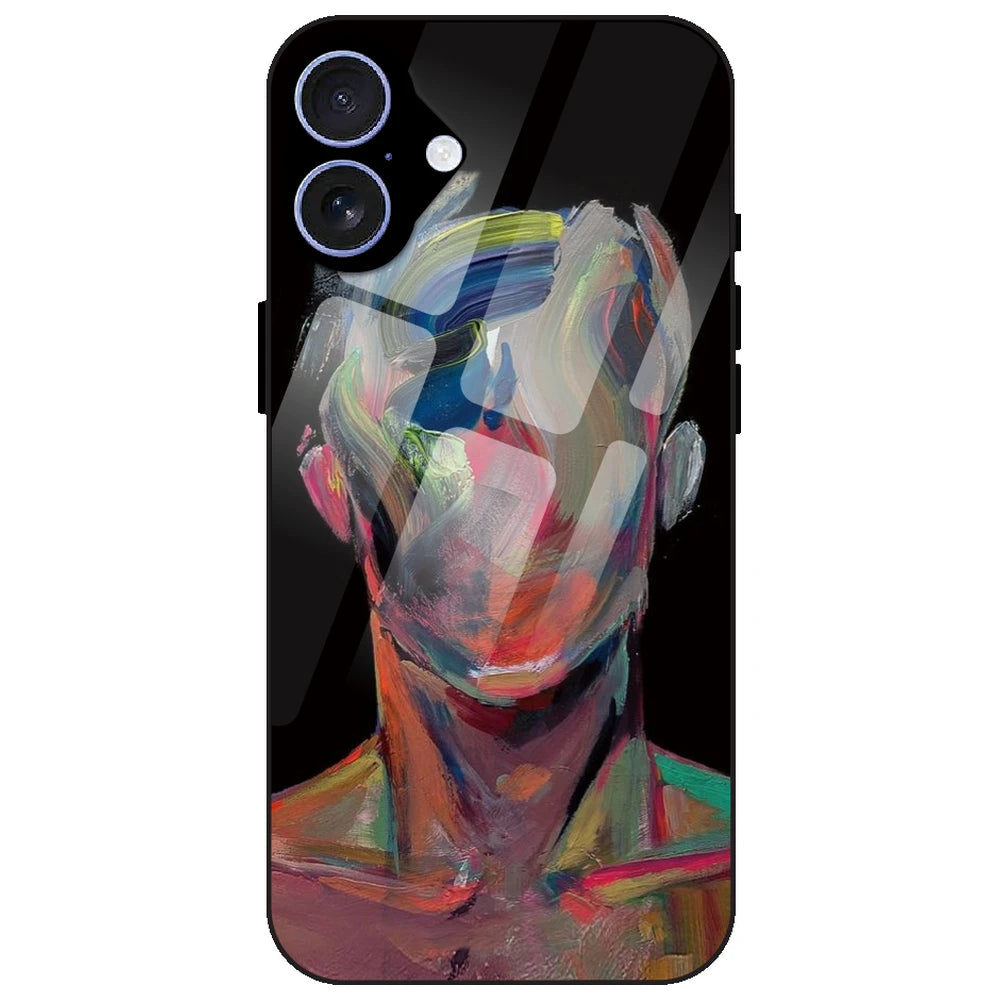 Face Oil Painting - Glass Case for Apple iPhone 17