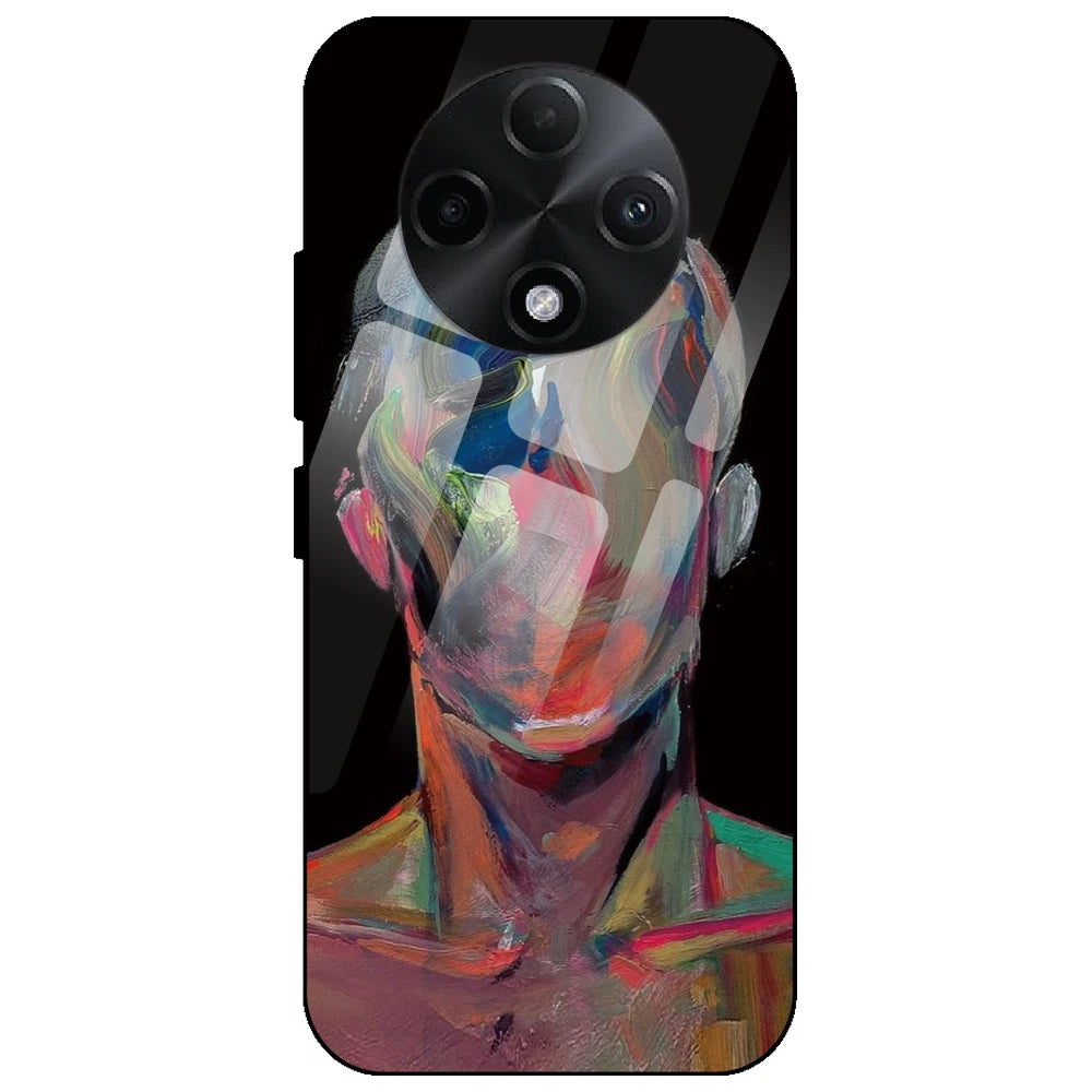 Face Oil Painting - Glass Case for Oppo F27
