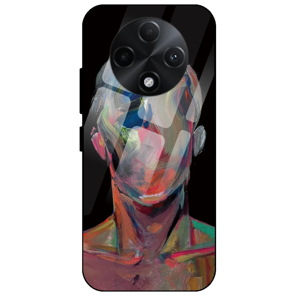 Face Oil Painting - Glass Case for Oppo F27 Pro