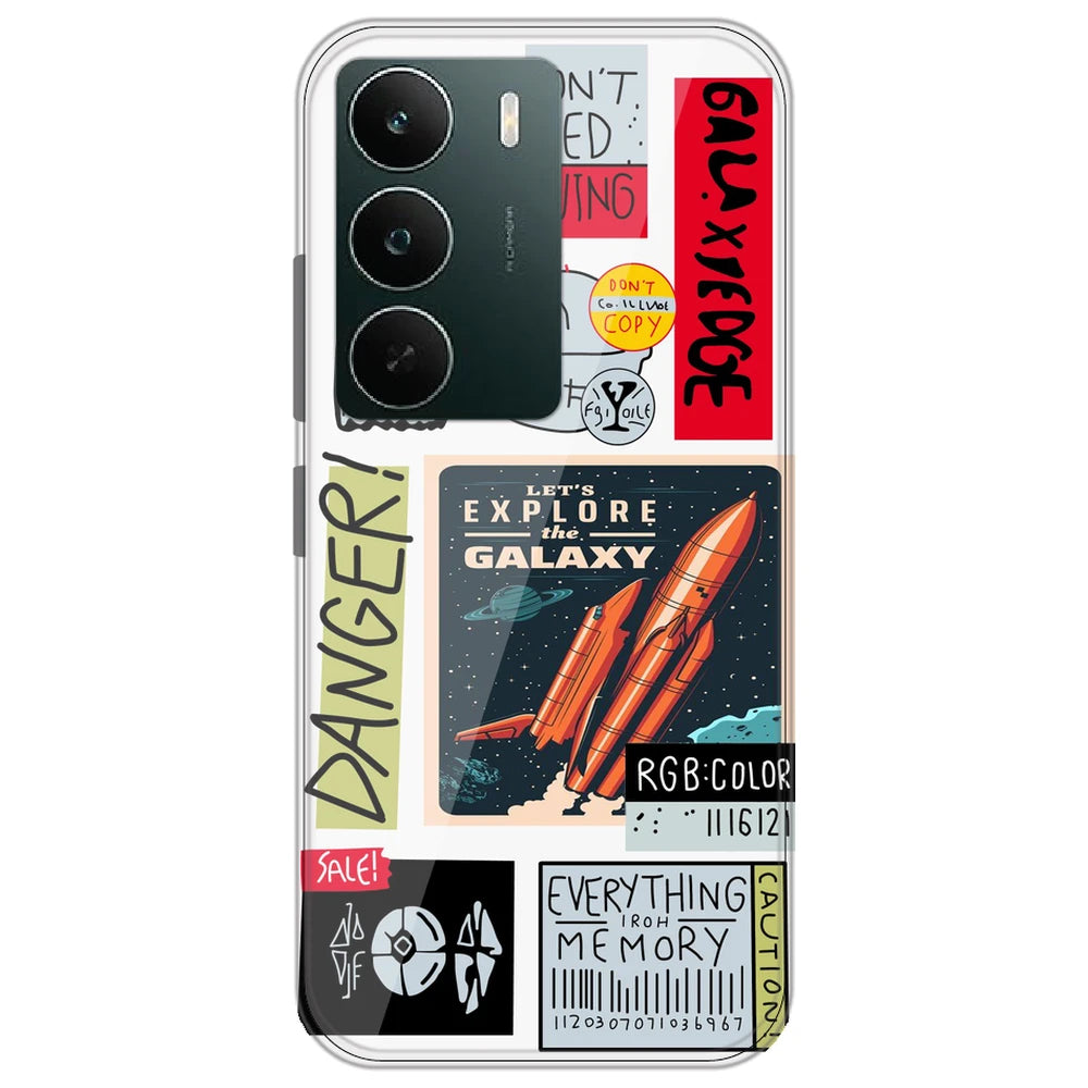 Galaxy - Clear Printed Silicone Case for Realme C71 5G