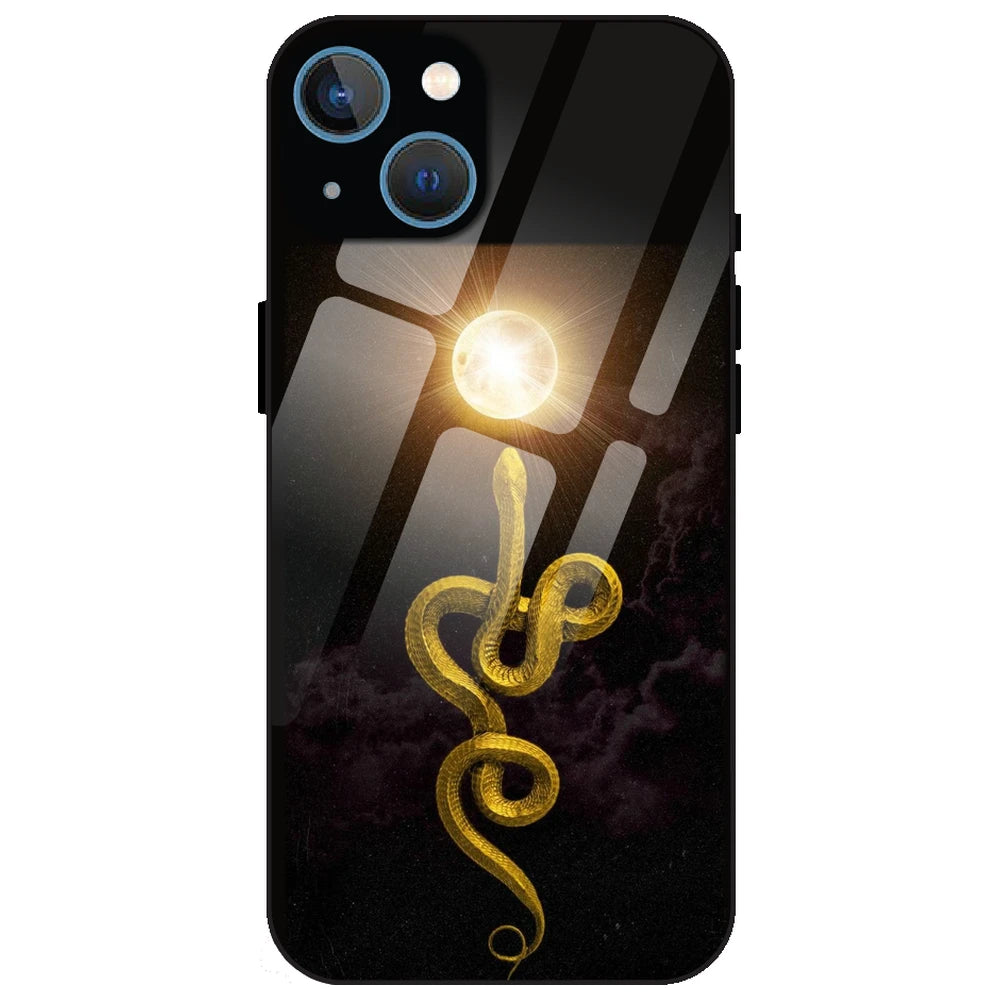 Golden Serpent - Glass Case for Apple iPhone 13 Mini