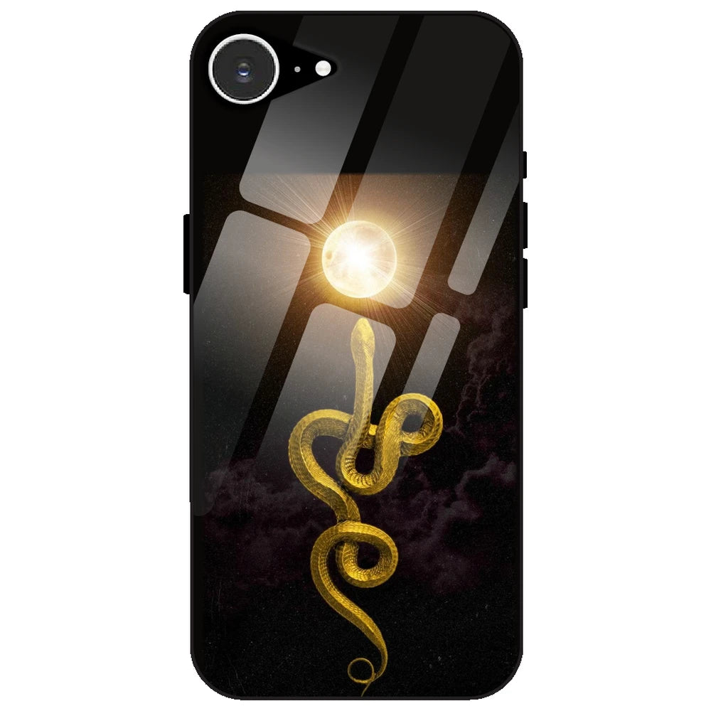Golden Serpent - Glass Case for Apple iPhone 16e