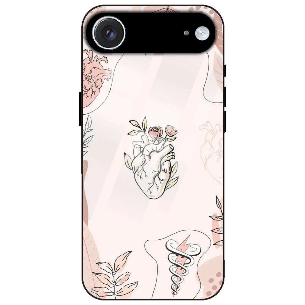 Hearts And Flowers - Glass Case for Apple iPhone Air