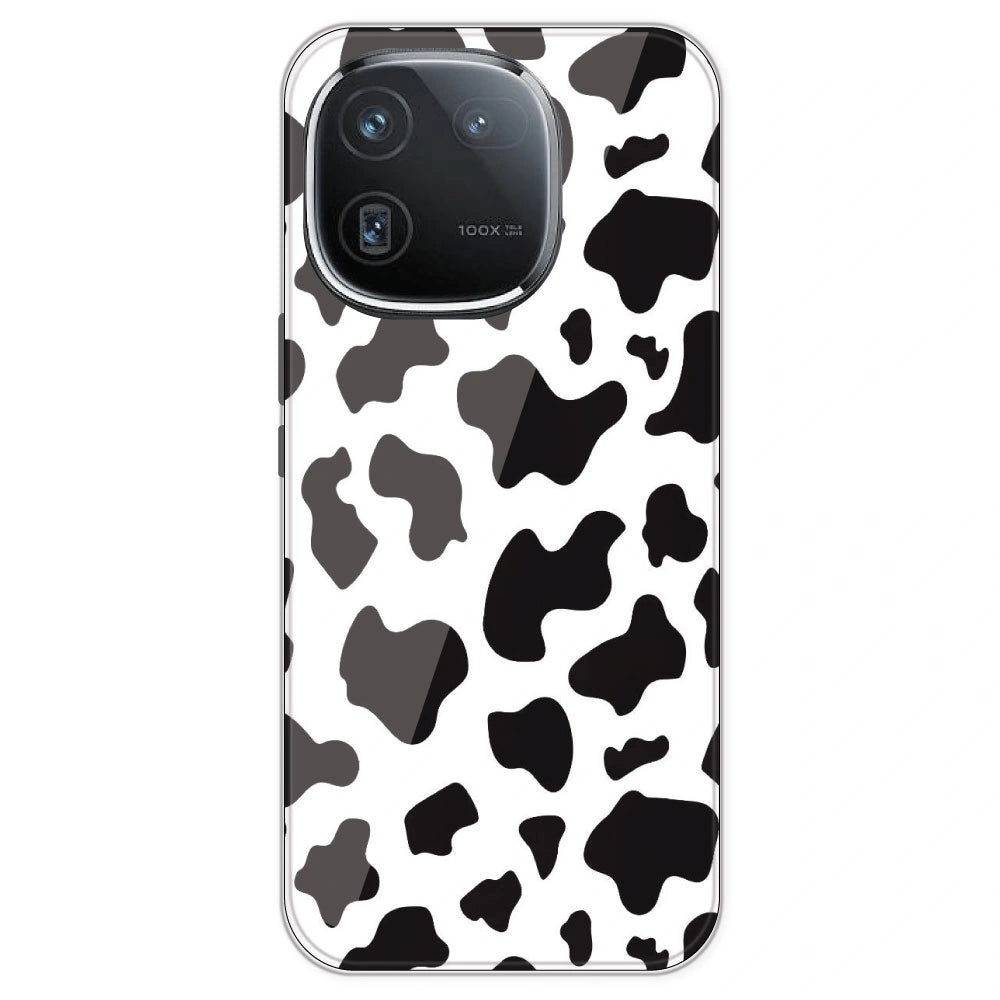 Cow Print - Clear Printed Silicone Case For IQOO 12
