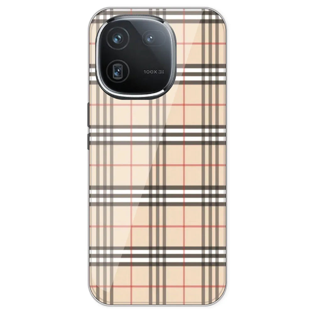 Yellow Checks - Printed Silicone Case For IQOO 12