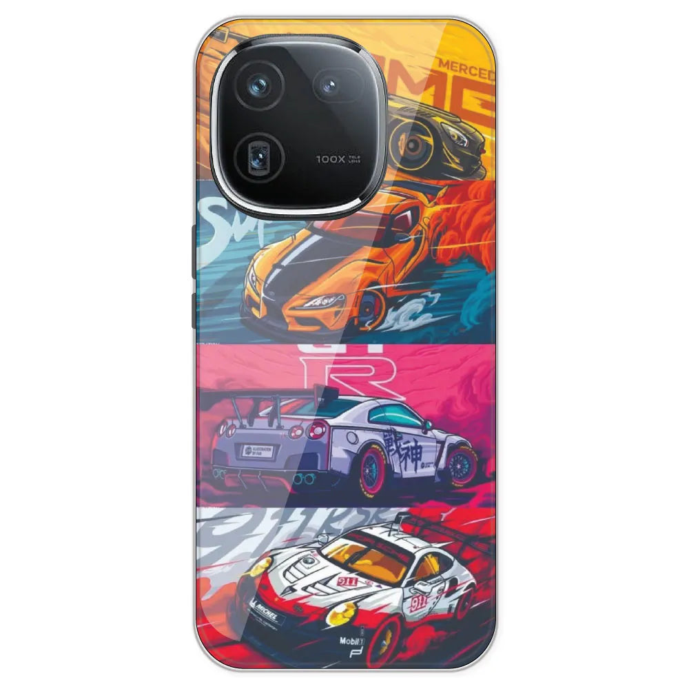 Sports Cars - Printed Silicone Case For IQOO 12