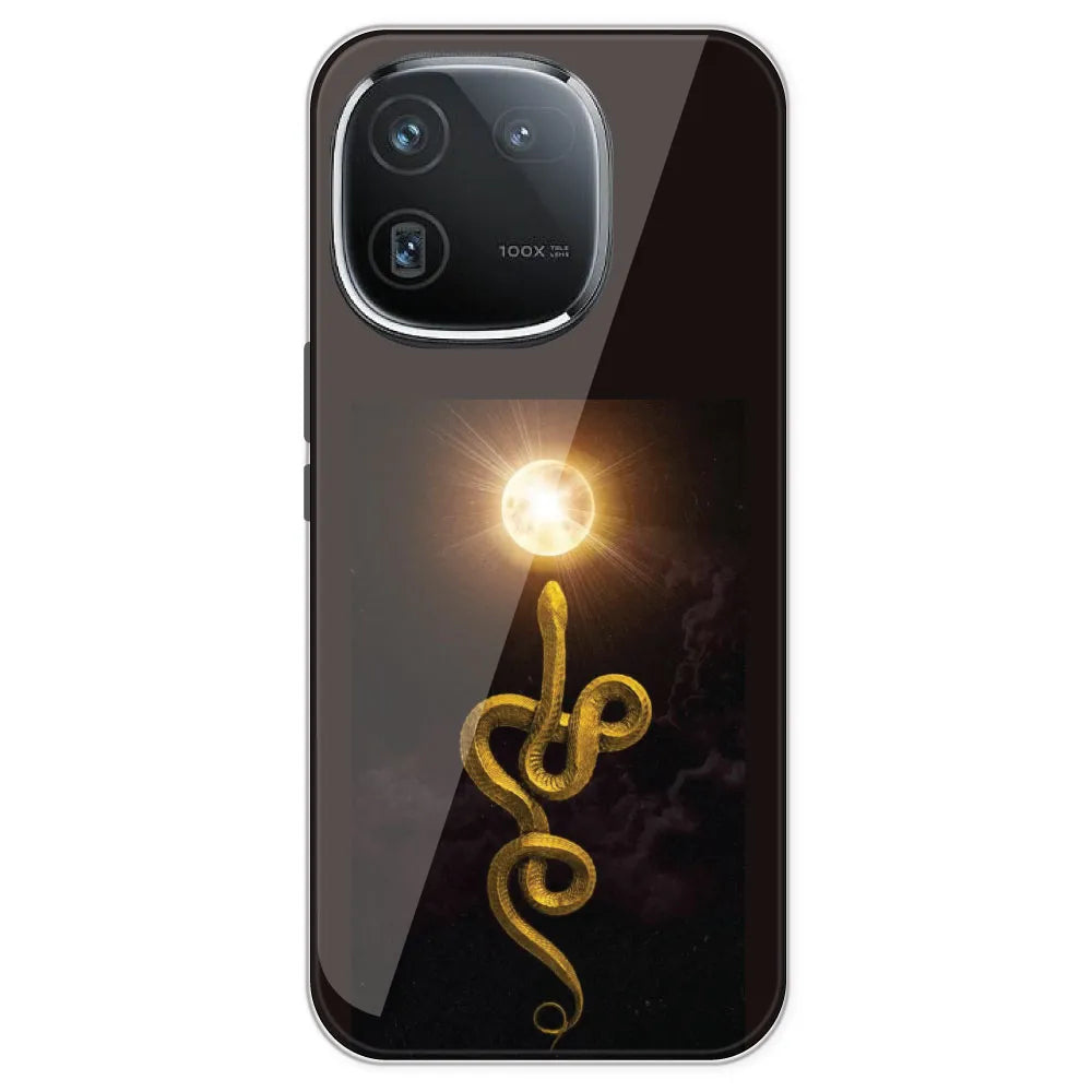 Golden Serpent - Printed Silicone Case For IQOO 12