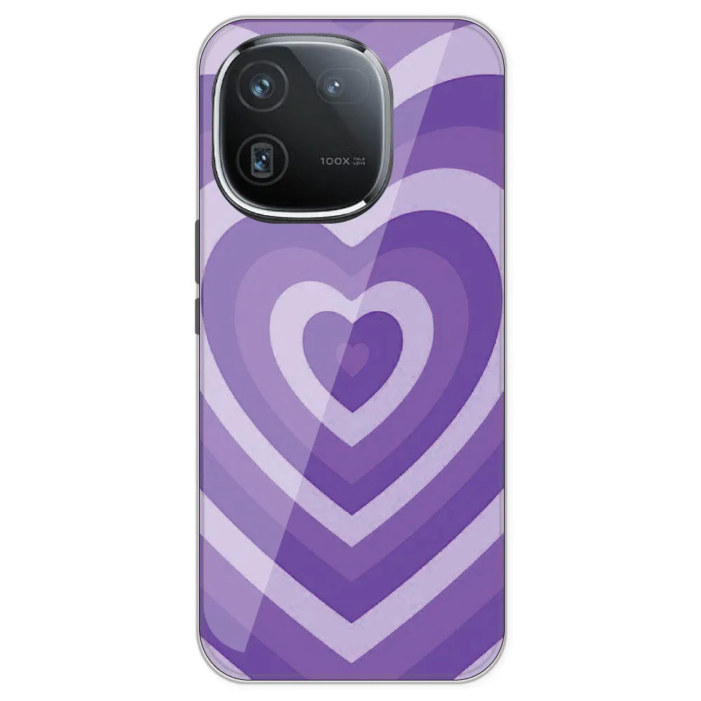Purple Hearts - Printed Silicone 7Case For IQOO 12