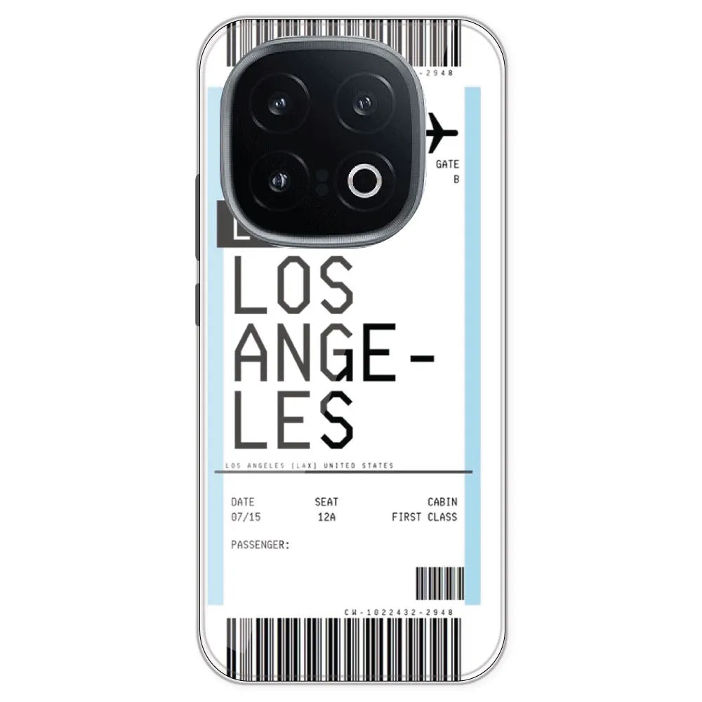 Los Angeles Ticket - Clear Printed Silicone Case For IQOO 13