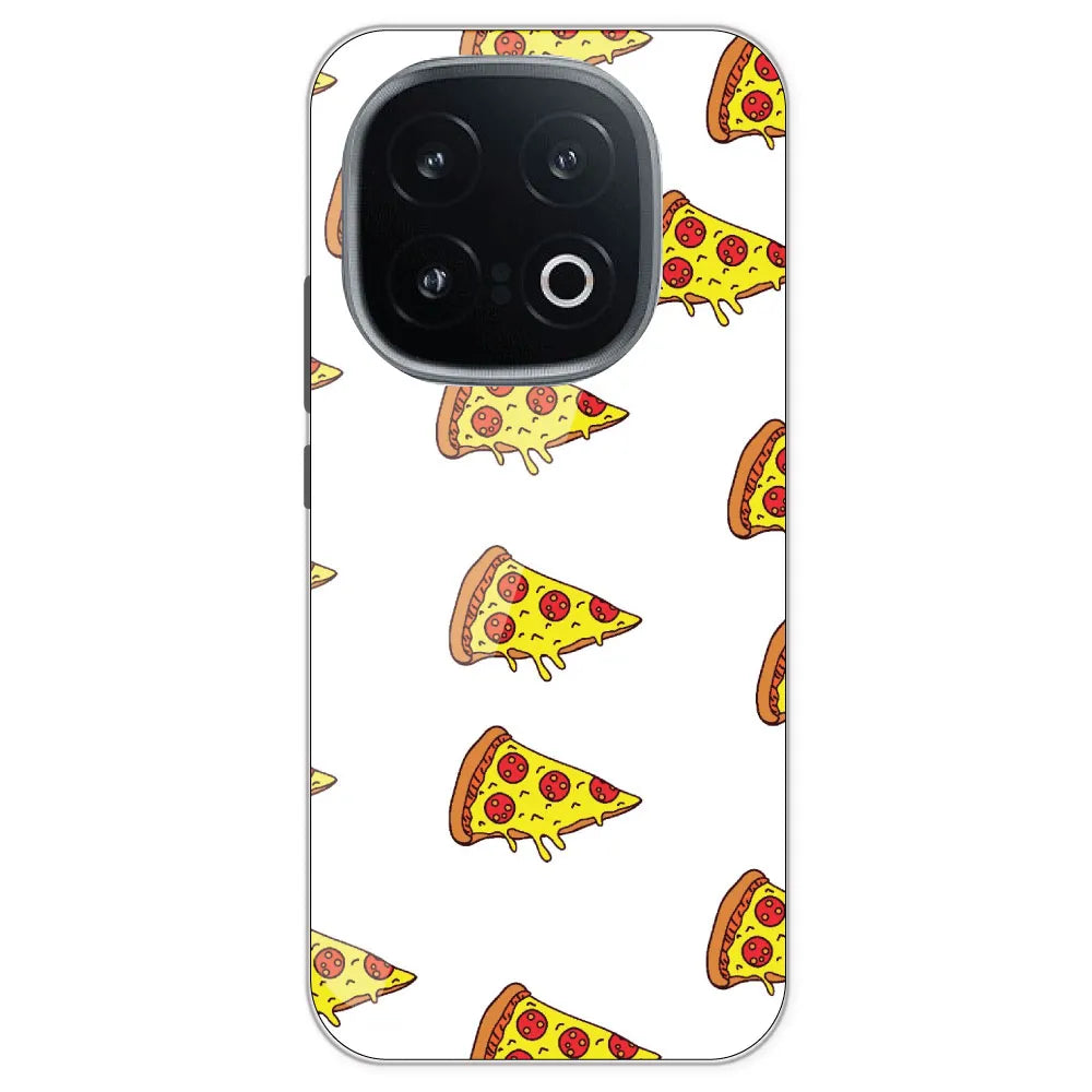 Pizza - Clear Printed Silicone Case For IQOO 13