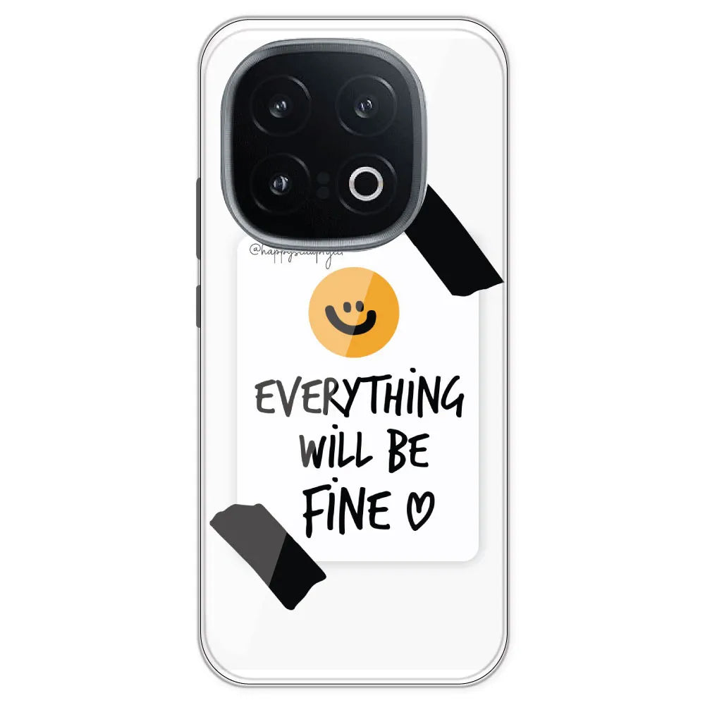 Everything Will Be Fine - Clear Printed Silicone Case For IQOO 13