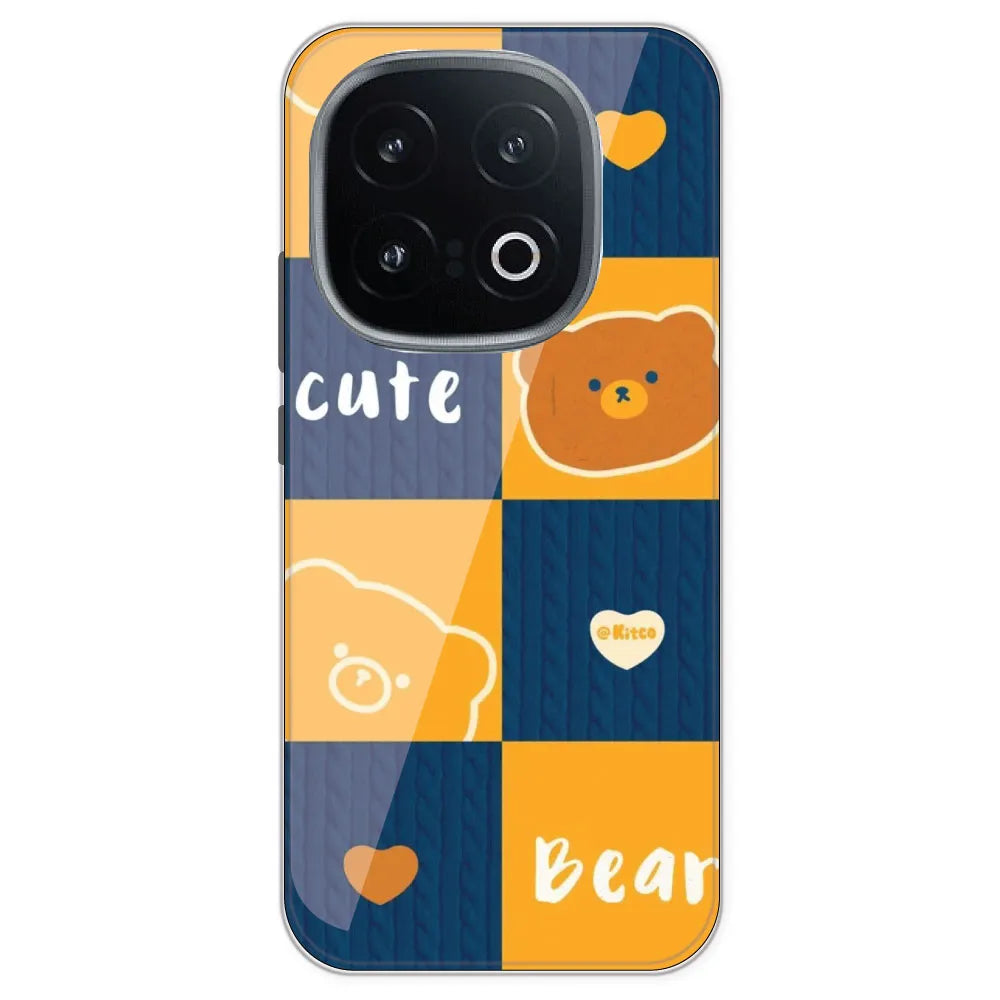 Cute Bear Collage - Printed Silicone Case For IQOO 13