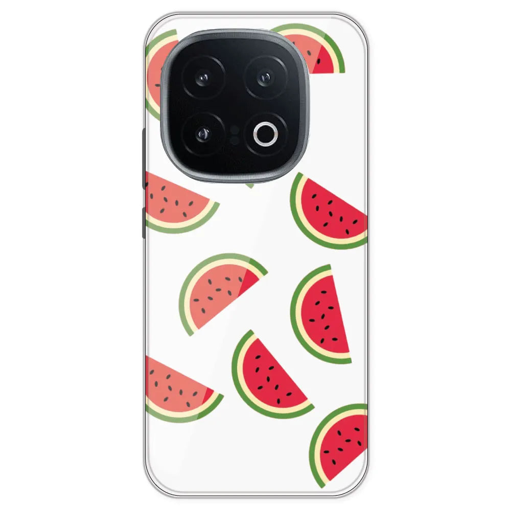 Watermelons - Clear Printed Silicone Case For IQOO 13