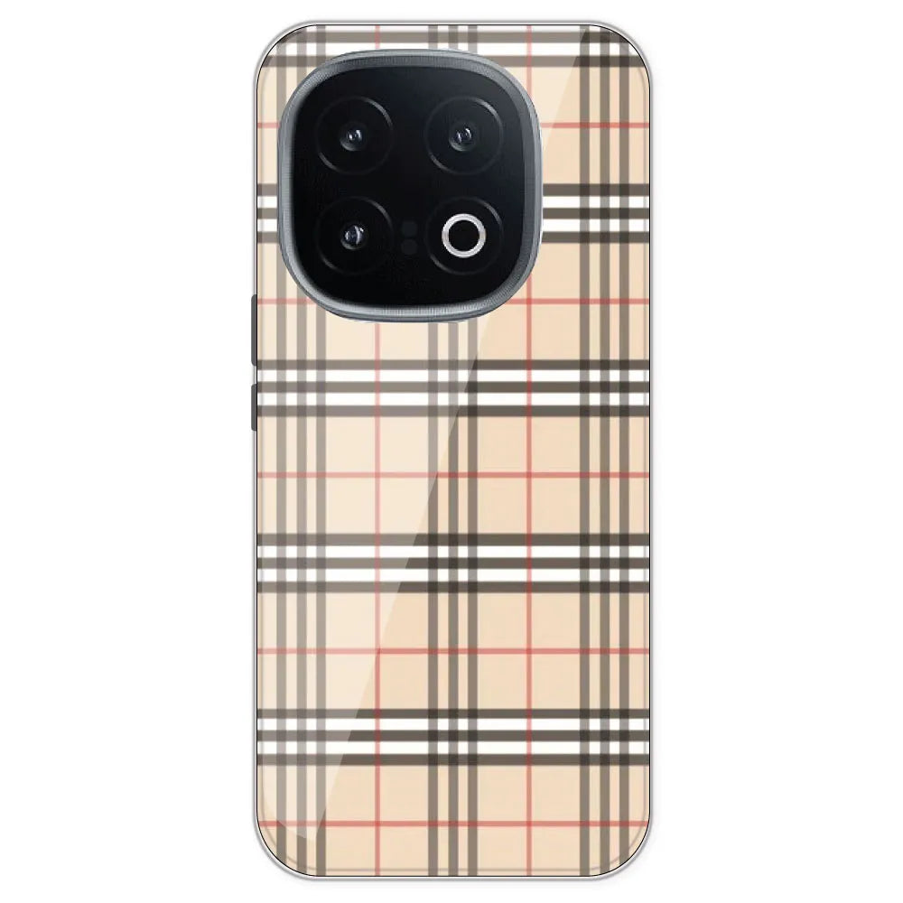 Yellow Checks - Printed Silicone Case For IQOO 13
