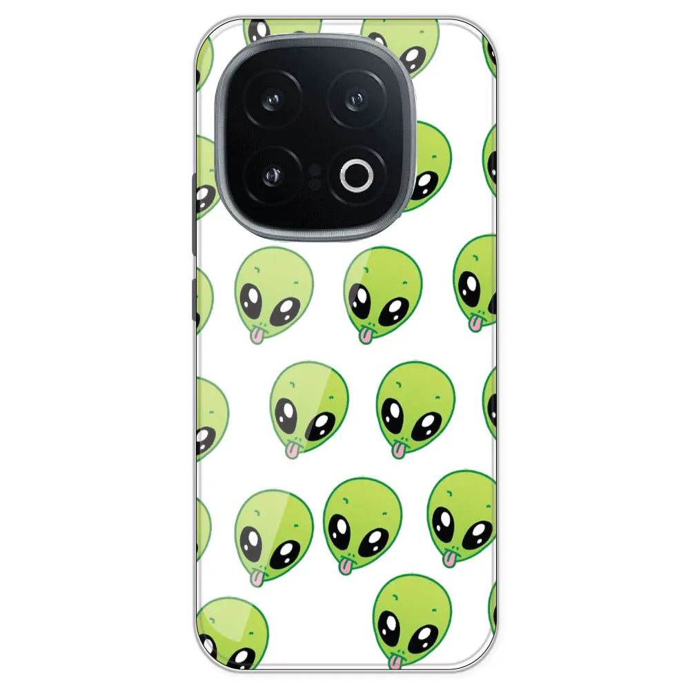 Alien - Clear Printed Silicone Case For IQOO 13