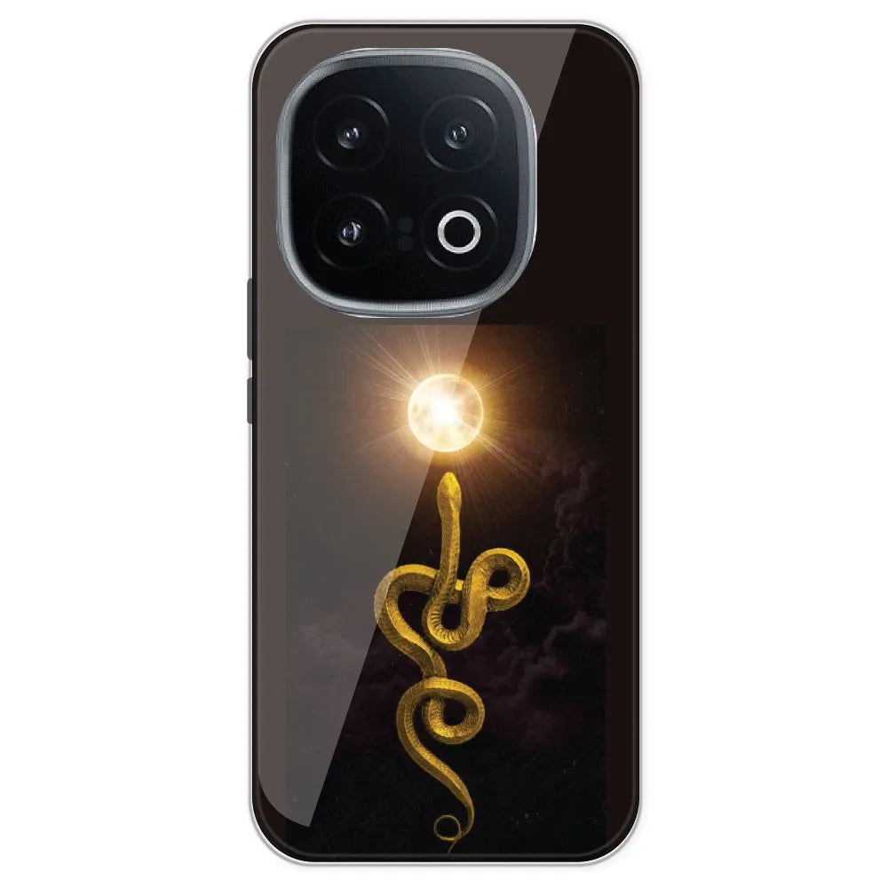 Golden Serpent - Printed Silicone Case For IQOO 13