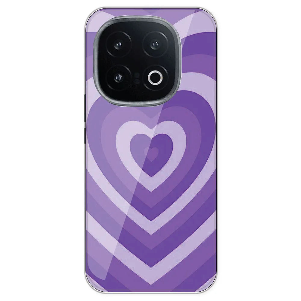 Purple Hearts - Printed Silicone 7Case For IQOO 13