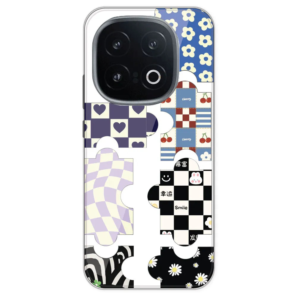 Aesthetic Puzzle - Clear Printed Silicone Case For IQOO 13