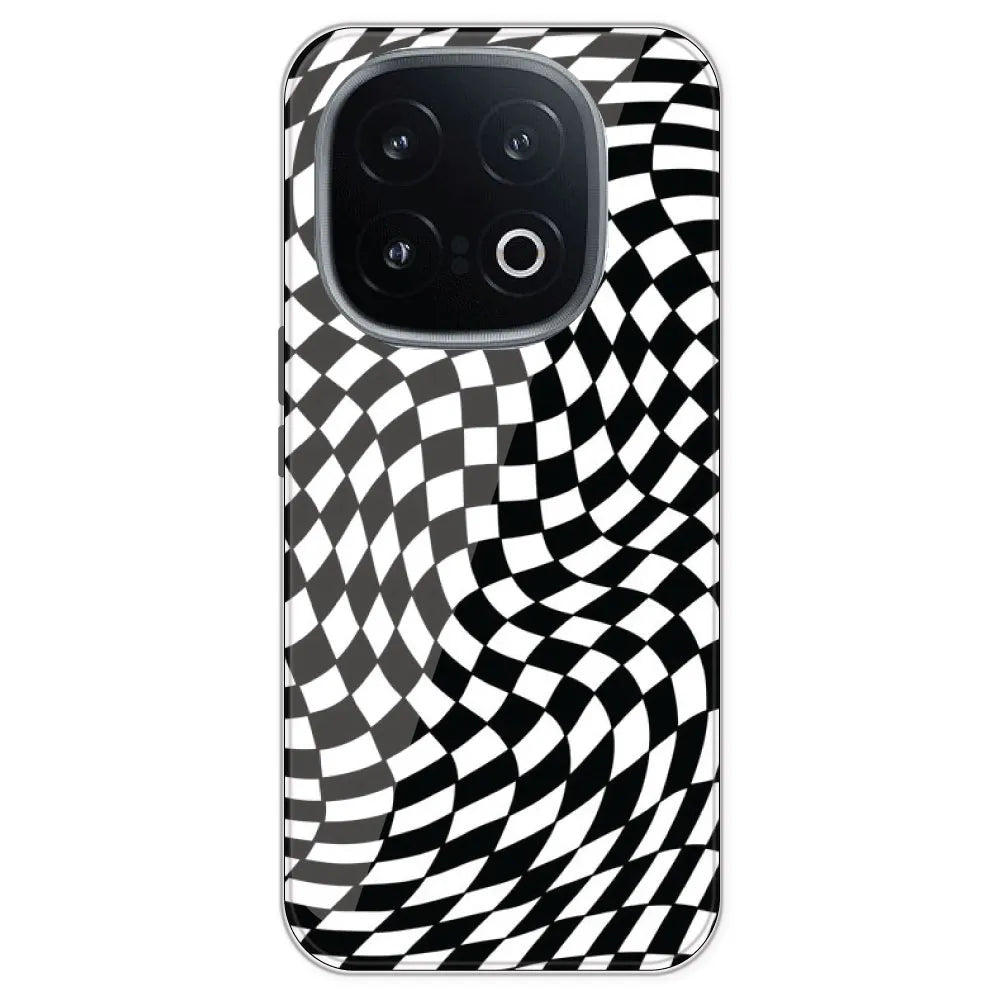 Checks - Printed Silicone Case For IQOO 13