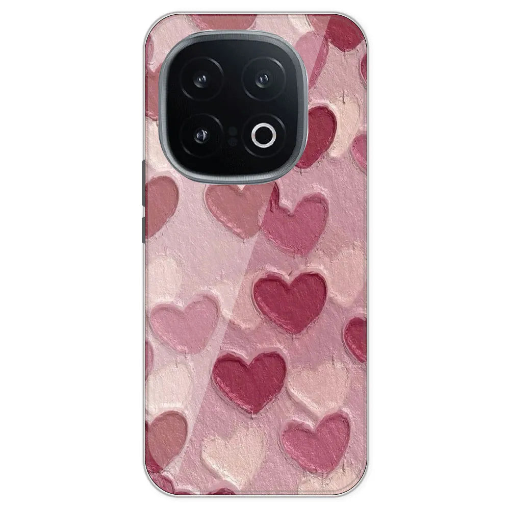 Pastel Hearts - Printed Silicone Case For IQOO 13