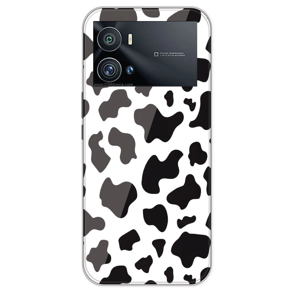 Cow Print - Clear Printed Silicone Case For IQOO 9 Pro