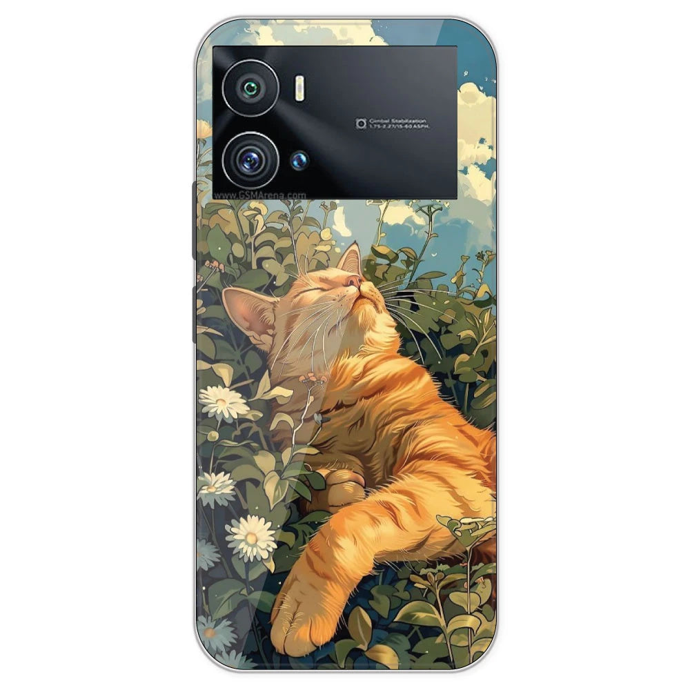 Garfield Sleeping - Printed Silicone Case For IQOO 9 Pro